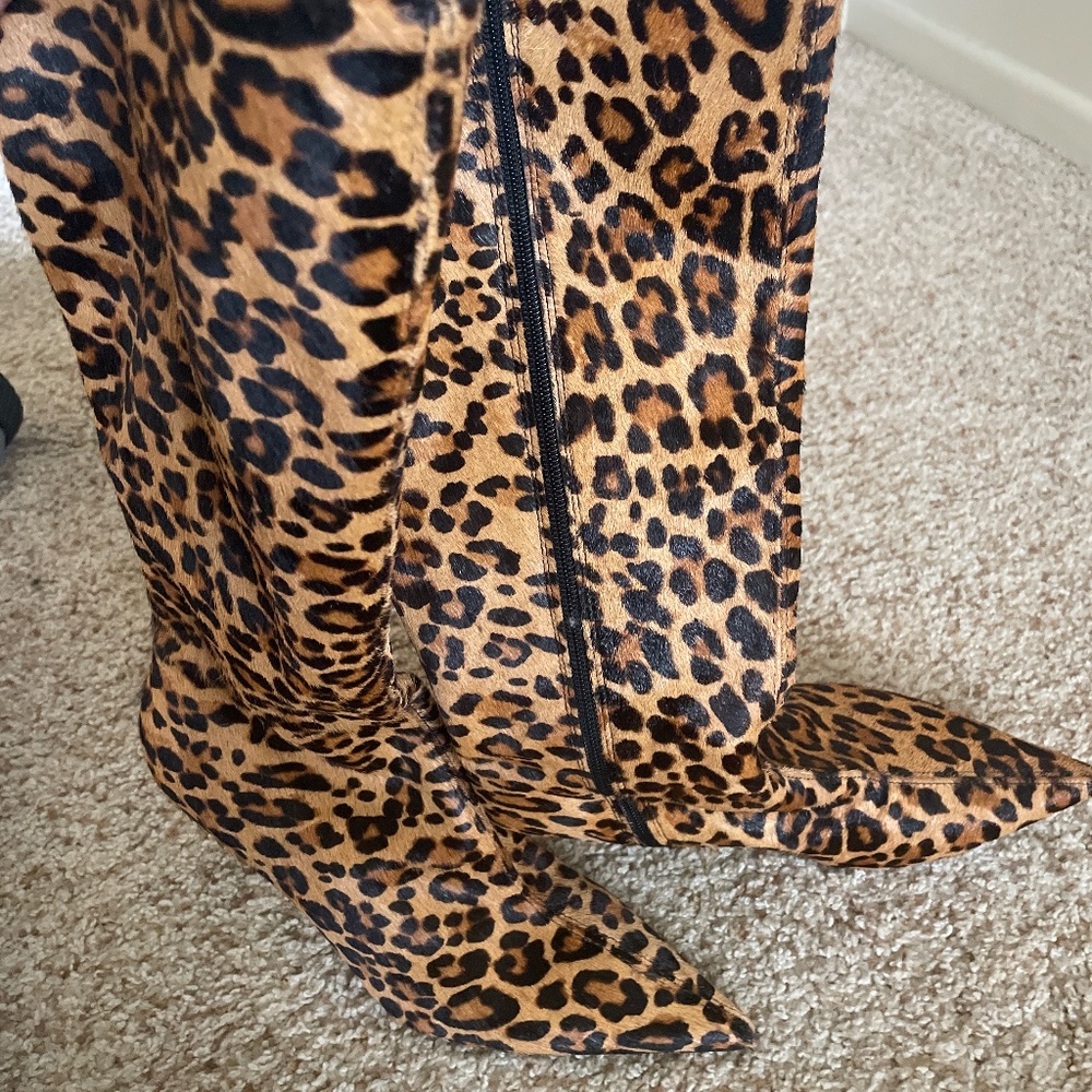 Cheetah long boots